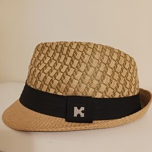 Kenny K Stylish Tan Fedora with Black Band